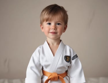 Close-up of hands gripping a judo gi during training.