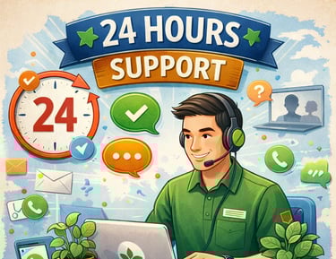 24 hours customer support service for Hoya plant buyers worldwide