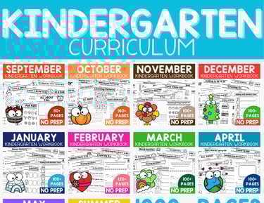 Whole Year Kindergarten Curriculum homeschool program.