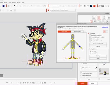 a cartoon character in a cartoon style