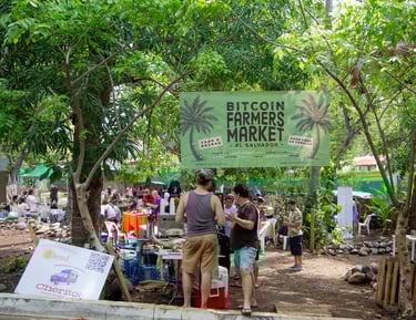 bitcoin farmers market at el zonte beach