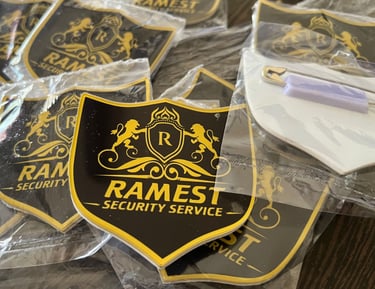acrylic badge name plate