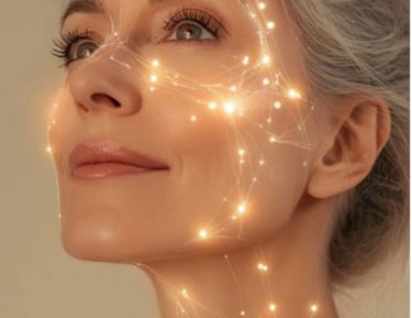 Mujer madura con piel luminosa representa tratamiento facial regenerativo en AR Clinic.