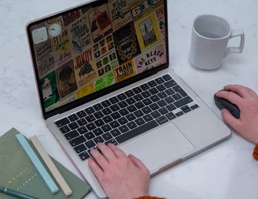 Brand designer working on logo design project