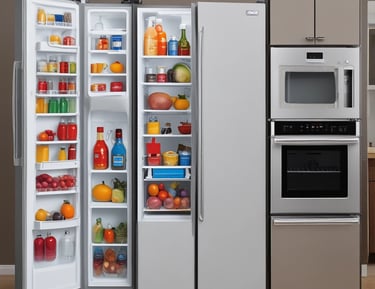 Close-up of a repaired oven range with a glowing heating element.