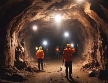 A well-lit outdoor plaza featuring durable LED outdoor lighting at dusk.