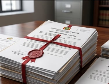 Official government documents from Bolivia - Hans Soruco Suárez Abogado