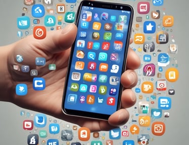 a person holding a cell phone in their hand