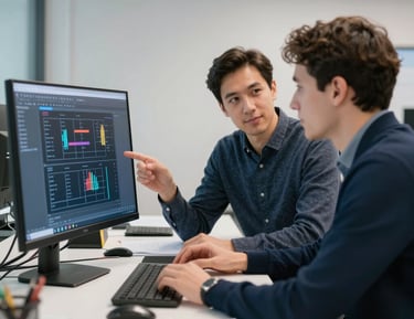 Smart building technology installation with automated systems and control panels.