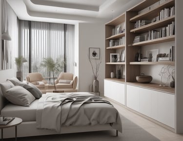 Tools and materials neatly arranged for a home renovation project.