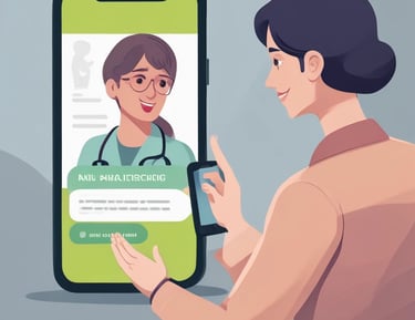 Illustration showing a person feeling relief and calm after using the drops.