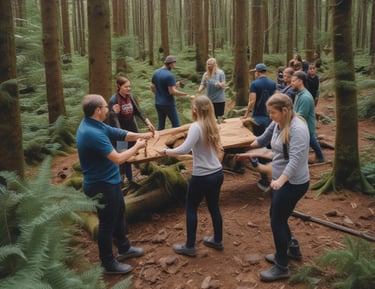 Hands joined together symbolizing support and community.