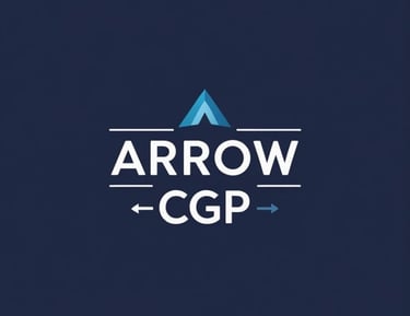 "ARROW" est écrit dans une police Serif. C'est le langage visuel de la confiance, de la tradition