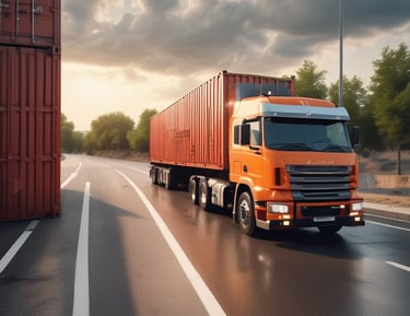 A refrigerated Reefer container with cooling unit active, ready for perishable goods.