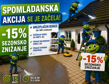 TOP Partner spomladanska akcija visokotlačno čiščenje