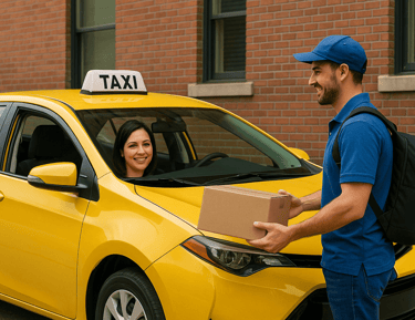 yellow cab taxi service Reliable delivery service in orange county