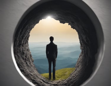 a hospital room with a bed and a window