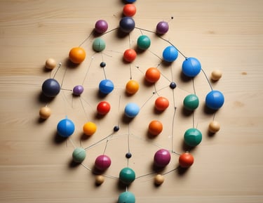 A therapist guiding a family through a discussion in a bright, welcoming space.