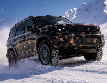 SUV híbrido da Geely em testes na neve inspirado no Land Rover Defender