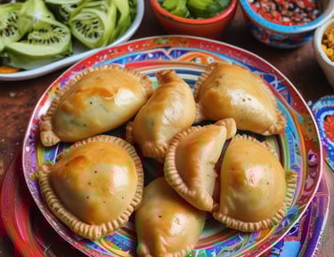 A street food truck with the sign 'STREET CHEFS' is set up in an outdoor area during the evening. Fairy lights are strung across tree branches, creating a warm and inviting ambiance. There are outdoor heaters and high tables around, with a few people gathered near the truck.