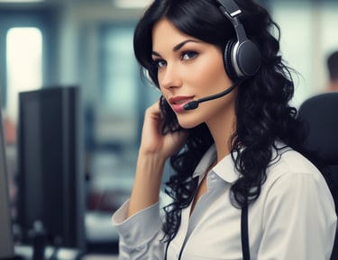 A laptop displaying a webpage with the text 'I design and develop experiences that make people's lives simple.' is placed on a wooden table. It is set in an outdoor seating area with white furniture and greenery in the background. The setting appears to be calm and conducive to work or relaxation.
