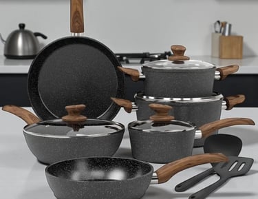 Kitchen Academy Hob Pots And Pans 12 pcs set