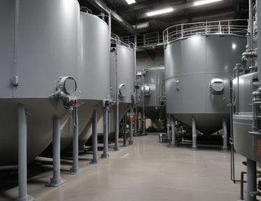 Modernized industrial machine with new components installed, ready for operation.