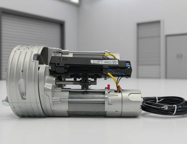 Motores para cortinas y puertas enrollables, batientes y corredizas