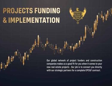 a gold and black background with a gold eagle and the words project project