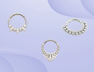 Premium titanium daith piercing ring Montrose & Stonehaven