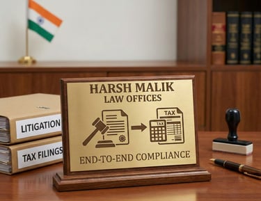 End-to-end legal compliance and tax return filing at Harsh Malik Law.