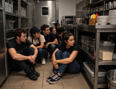 employees hiding during an active shooter incident