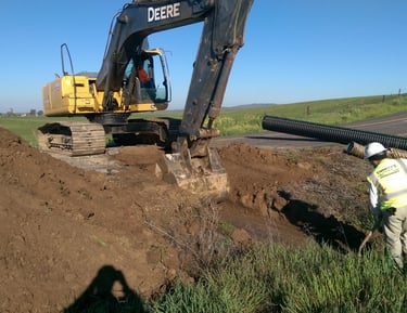 Construction activities in Madera County, CA.