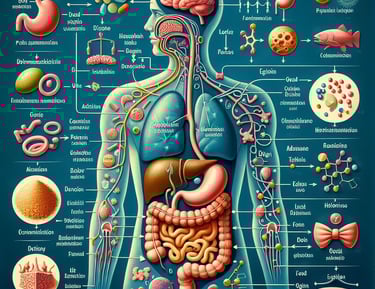 a diagram of the human body organs and organs of the digest