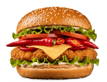Chilli Chicken Burger from PremiYum Foods!