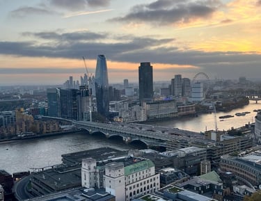 Royaume Uni - Londres - Skyline de la ville depuis le toit de la cathédrale Saint Paul