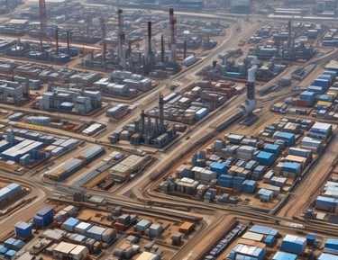 A group of lab technicians analyzing test results with digital dashboards in the background.