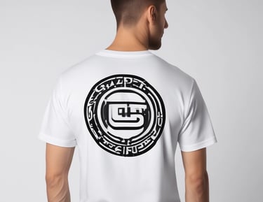 A hand holding a black lanyard or wristband between two fingers. The band has white text with the words 'external' and 'internal' printed on it. The background is a plain, light-colored backdrop.