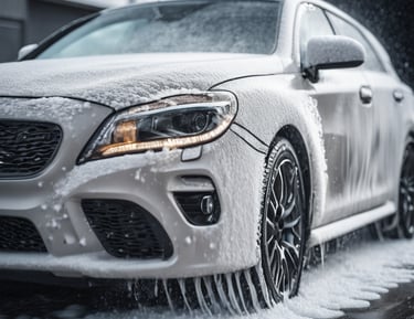 man in blue dress shirt and blue denim jeans holding green plastic bag