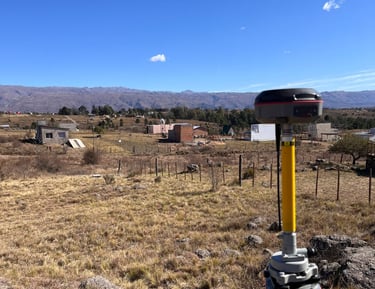 gps rtk medicion en sierras de cordoba, yacanto