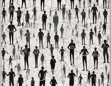 A modern workspace with entrepreneurs brainstorming ideas on a whiteboard.