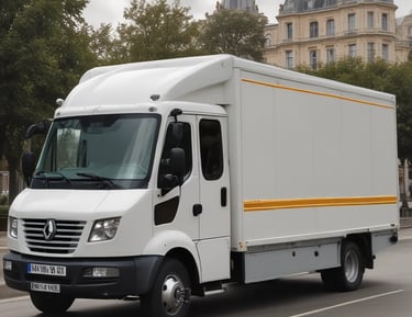 Professional driver assisting client with horse at stable.