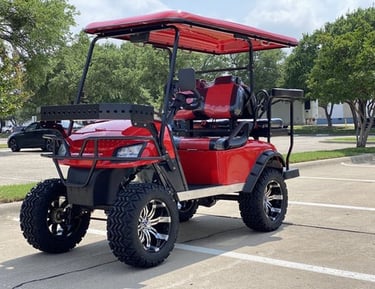 Car on ground in a park