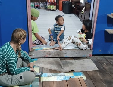 a traveller visiting local 