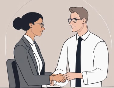 A business owner receiving customer inquiries through their new website on a smartphone.