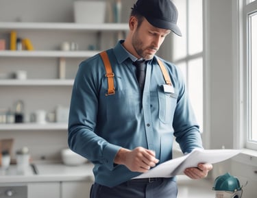 Cleaned and empty room after the clearance process.