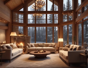 Skilled craftsmen shaping timber beams in a warm workshop.