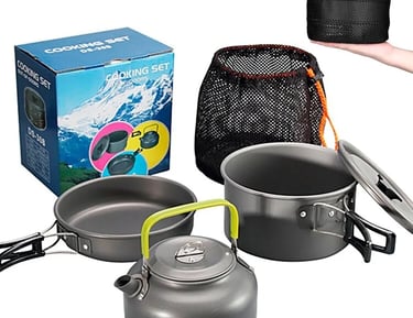 Conjunto Panelas portátil para Camping