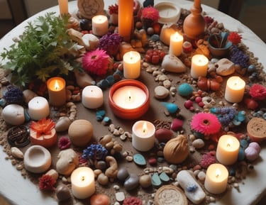 Altar de circulo de mujeres