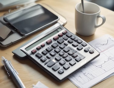 A smiling business owner reviewing monthly management accounts with a consultant.